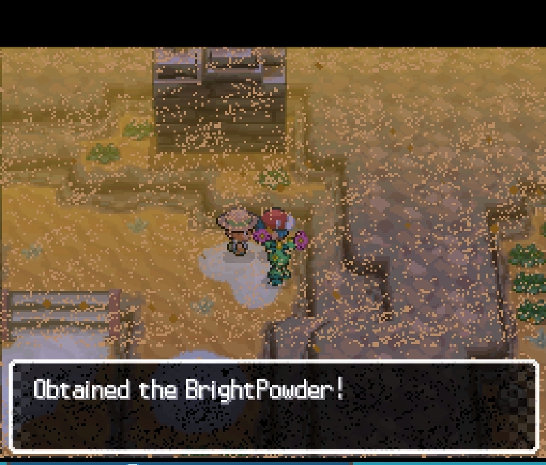 Bright Powder — in-game screenshot taken at Route 412