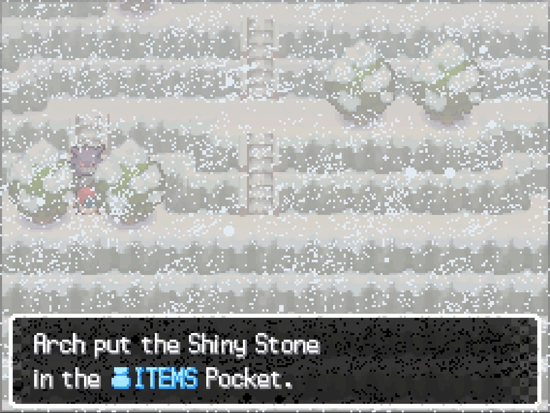 Shiny Stone — in-game screenshot taken at Mt. Ice Storm