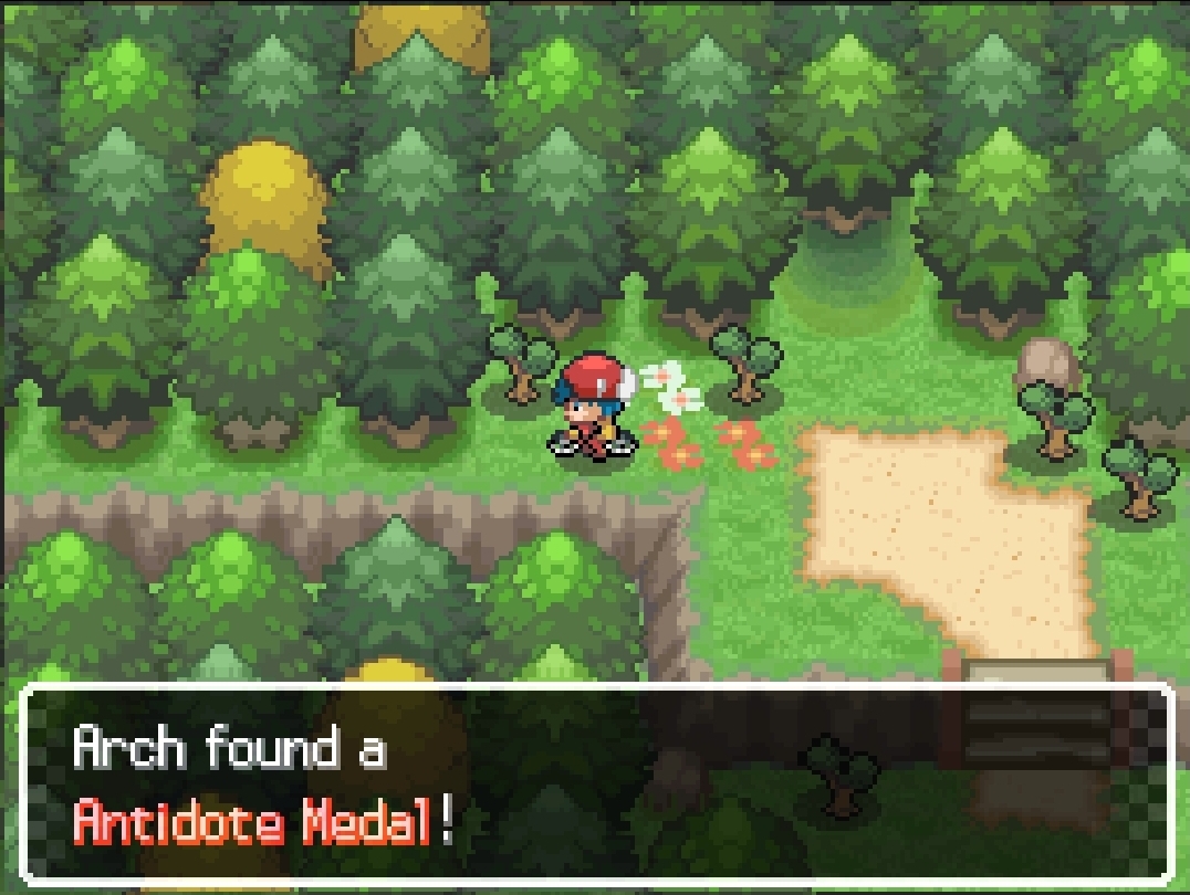 Antidote Medal — in-game screenshot taken at Route 403 — behind Cut