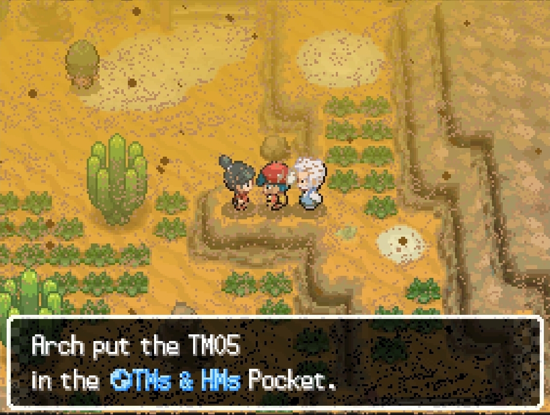 TM05 Roar — in-game screenshot taken at Ace Trainer (F) · Route 412