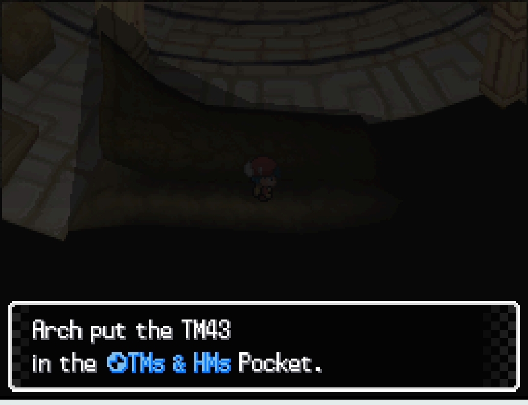 TM43 Secret Power — in-game screenshot taken at Sun Palace
